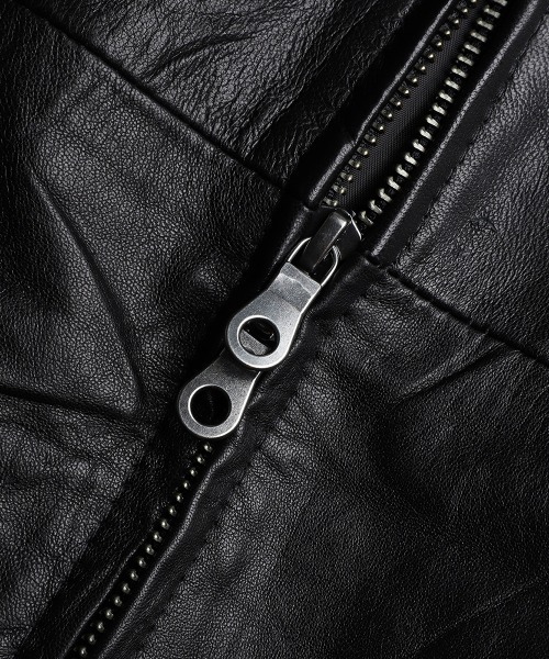 BALLAST ARK（バラストアーク）の「BALLAST ARK / バラストアーク：Upcycled Cow Leather Jacket：BA12-JK01[AST]（その他アウター・メンズ・ブラック・M/L）」の4枚目の写真