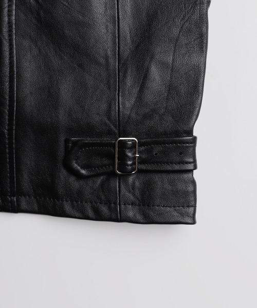 BALLAST ARK（バラストアーク）の「BALLAST ARK / バラストアーク：Upcycled Cow Leather Jacket：BA12-JK01[AST]（その他アウター・メンズ・ブラック・M/L）」の7枚目の写真