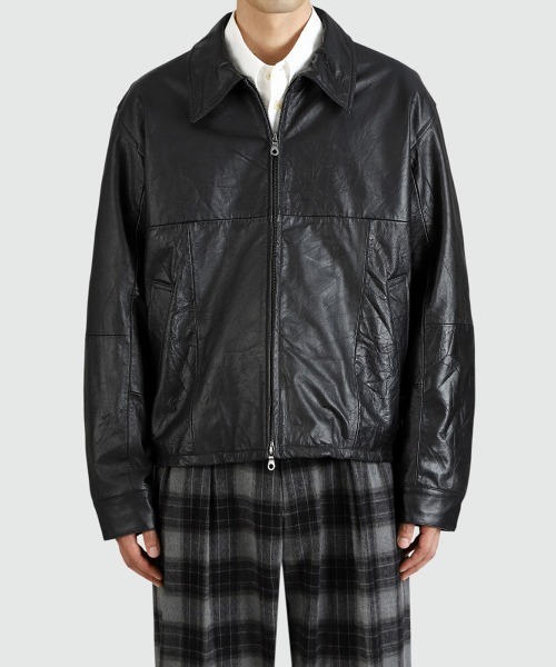 BALLAST ARK（バラストアーク）の「BALLAST ARK / バラストアーク：Upcycled Cow Leather Jacket：BA12-JK01[AST]（その他アウター・メンズ・ブラック・M/L）」の11枚目の写真