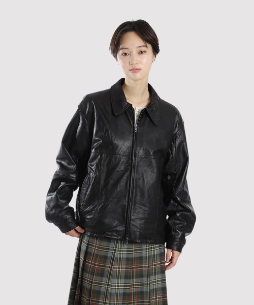 BALLAST ARK（バラストアーク）の「BALLAST ARK / バラストアーク：Upcycled Cow Leather Jacket：BA12-JK01[AST]（その他アウター・メンズ・ブラック・M/L）」の15枚目の写真