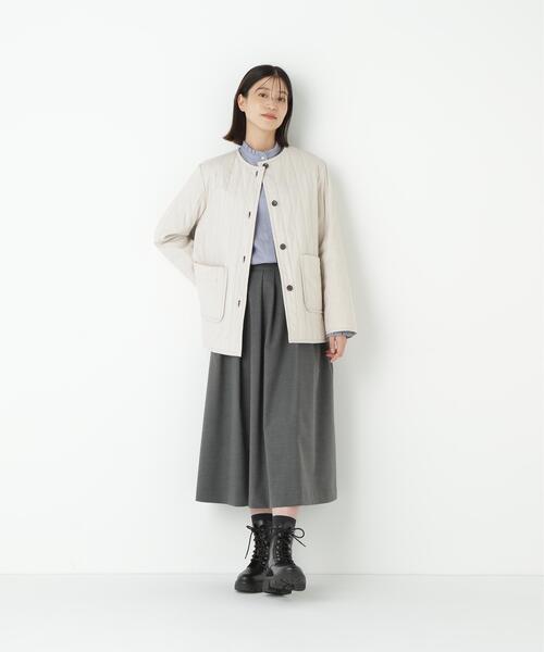 human woman(ヒューマンウーマン)の「◆ランダムタックフレアースカート(スカート・レディース・パープル/グレー系その他・MEDIUM)」の21枚目の写真