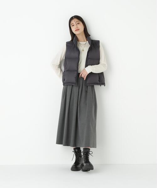 human woman(ヒューマンウーマン)の「◆ランダムタックフレアースカート(スカート・レディース・パープル/グレー系その他・MEDIUM)」の22枚目の写真