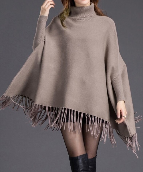 BELPER NY ニットポンチョ BELPER NY ニットポンチョ