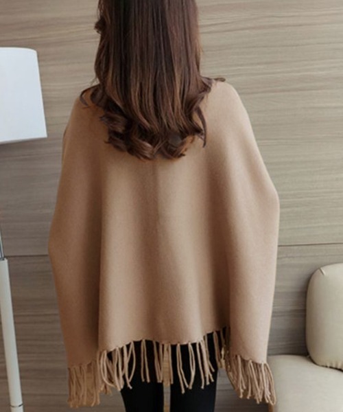 セール】タートルネックニットポンチョ（ポンチョ）｜maison de LATIR