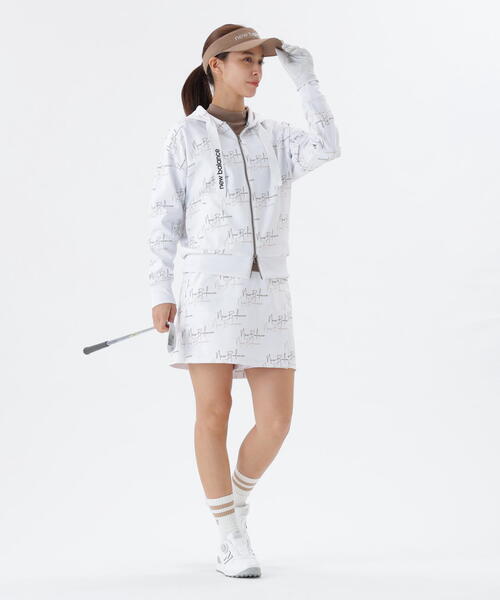 新品タグ付き⭐︎ニューバランスゴルフ　フルジップフーディーレディースL セール】【new balance golf】スウェット フルジップ フーディー