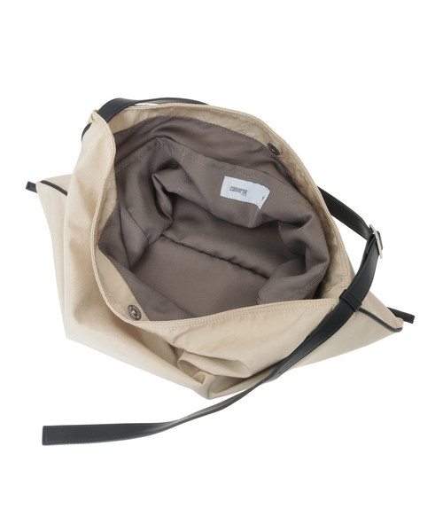 CONVERSE TOKYO(コンバーストウキョウ)の「PIPING FLAT TOTE BAG(トートバッグ・レディース・アイボリー/ブラウン/ブラック・FREE)」の10枚目の写真