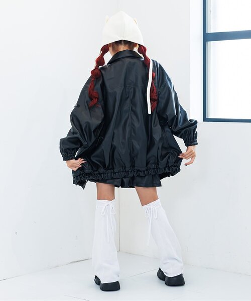 algy（アルジー）の「フェイクレザージャケット（テーラードジャケット・キッズ・ブラウン/ブラック・XX-SMALL/X-SMALL/MEDIUM/SMALL）」の4枚目の写真