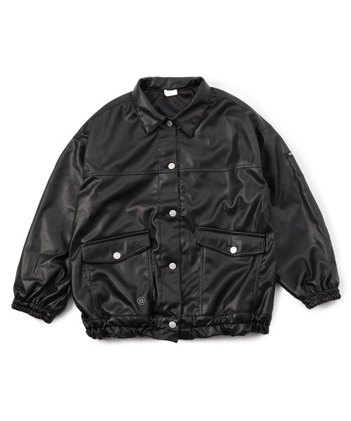 algy（アルジー）の「フェイクレザージャケット（テーラードジャケット・キッズ・ブラウン/ブラック・XX-SMALL/X-SMALL/MEDIUM/SMALL）」の7枚目の写真