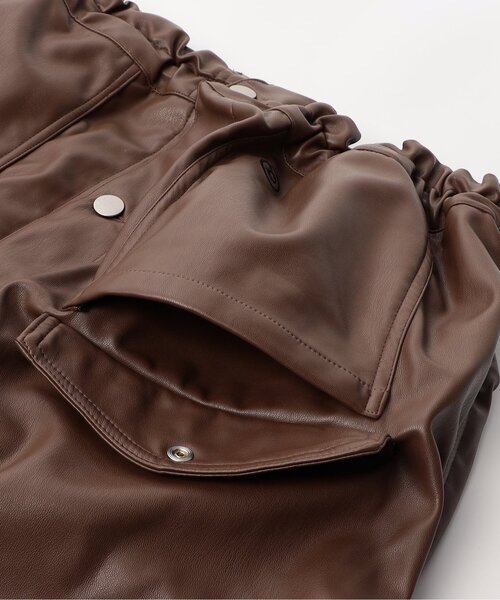 algy（アルジー）の「フェイクレザージャケット（テーラードジャケット・キッズ・ブラウン/ブラック・XX-SMALL/X-SMALL/MEDIUM/SMALL）」の8枚目の写真