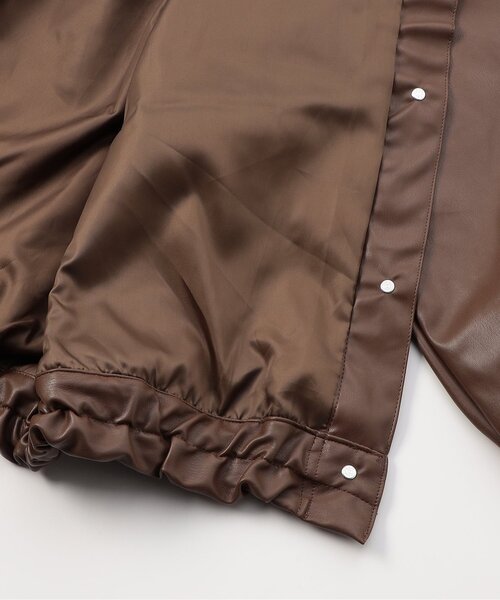 algy（アルジー）の「フェイクレザージャケット（テーラードジャケット・キッズ・ブラウン/ブラック・XX-SMALL/X-SMALL/MEDIUM/SMALL）」の9枚目の写真