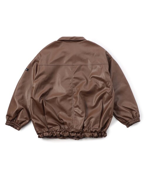 algy（アルジー）の「フェイクレザージャケット（テーラードジャケット・キッズ・ブラウン/ブラック・XX-SMALL/X-SMALL/MEDIUM/SMALL）」の12枚目の写真