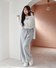 CECIL McBEE（セシルマクビー）の「ダンボールセンターシームワイドイージーパンツ（その他パンツ）」