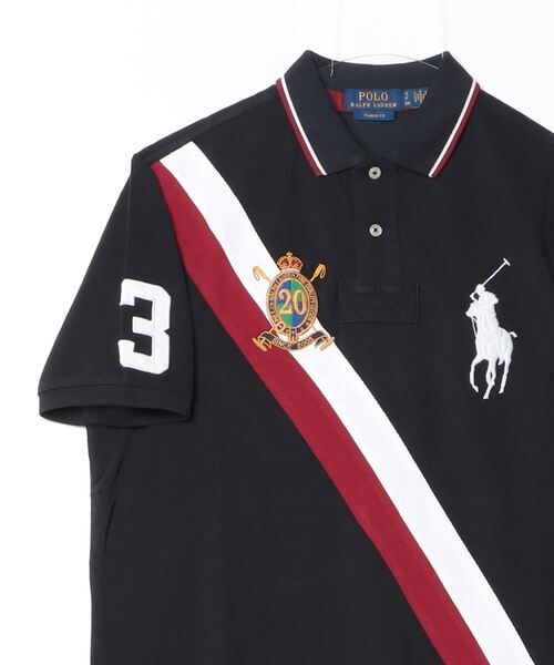 POLO RALPH LAUREN(ポロ ラルフ ローレン)の「クラシック フィット 20th アニバーサリー クレスト ポロシャツ(ポロシャツ・メンズ・ブラック系1・L/M/S/XL/XS)」の2枚目の写真
