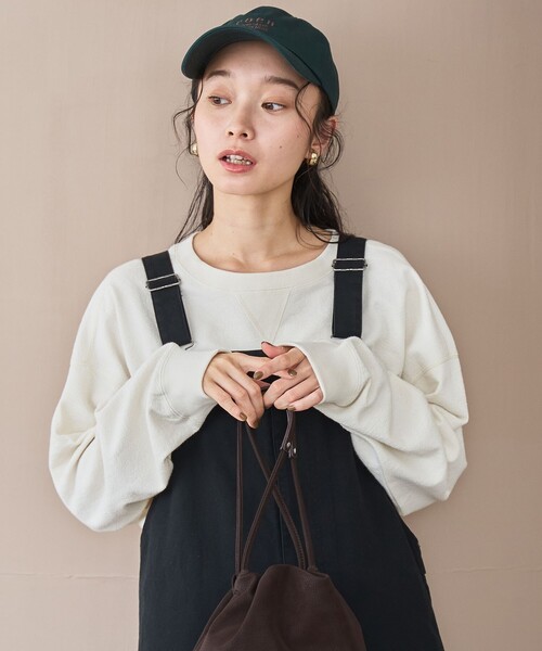 coen(コーエン)の「カワリ天竺ロングスリーブTシャツ(Tシャツ/カットソー・レディース・ダークグレー/その他1/その他2/オフホワイト・L/M)」の14枚目の写真