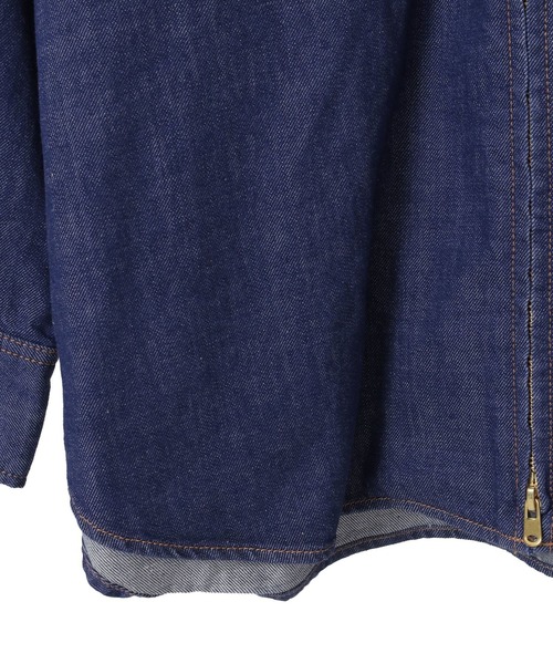 CURRENTAGE(カレンテージ)の「【CURRENTAGE/カレンテージ】Fishing denim shirt(シャツ/ブラウス・レディース・インディゴブルー/サックスブルー・FREE)」の8枚目の写真