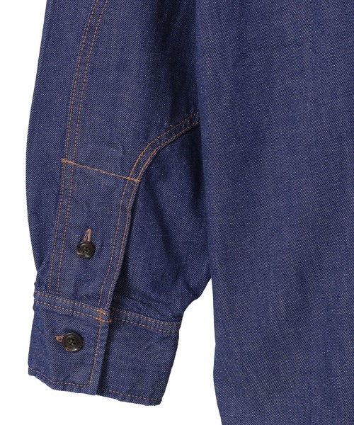 CURRENTAGE(カレンテージ)の「【CURRENTAGE/カレンテージ】Fishing denim shirt(シャツ/ブラウス・レディース・インディゴブルー/サックスブルー・FREE)」の9枚目の写真