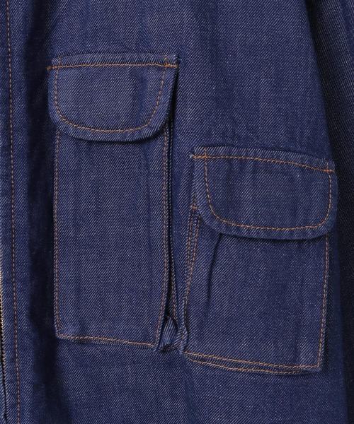 CURRENTAGE(カレンテージ)の「【CURRENTAGE/カレンテージ】Fishing denim shirt(シャツ/ブラウス・レディース・インディゴブルー/サックスブルー・FREE)」の11枚目の写真