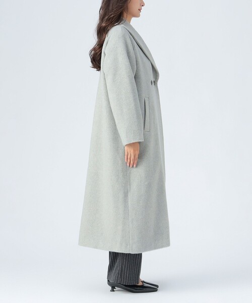 BEAMS HEART（ビームスハート）の「ショールカラー コート（トレンチコート・レディース・グレー/チャコールグレー・FREE）」の13枚目の写真