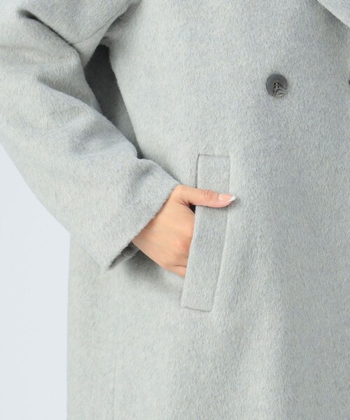 BEAMS HEART（ビームスハート）の「ショールカラー コート（トレンチコート・レディース・グレー/チャコールグレー・FREE）」の16枚目の写真