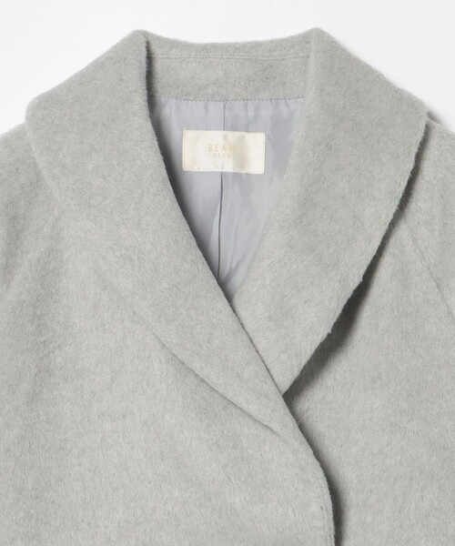 BEAMS HEART（ビームスハート）の「ショールカラー コート（トレンチコート・レディース・グレー/チャコールグレー・FREE）」の20枚目の写真