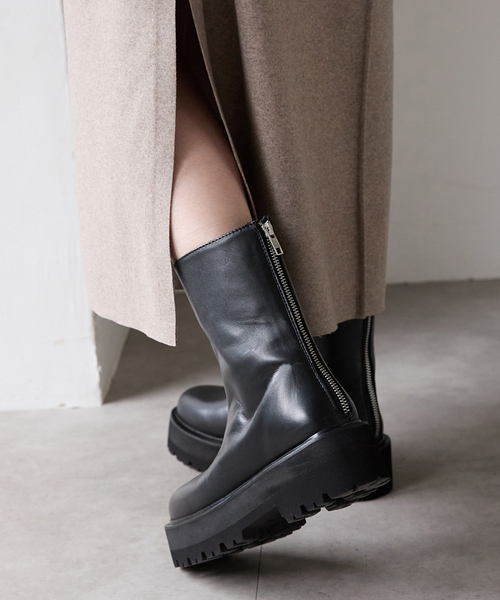 追加2》CAMINANDO カミナンド 別注 ウシロZIPブーツ（ブーツ