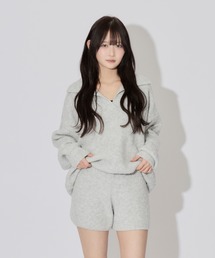 ALLuRing ChaRm（アリュリングチャーム）の「【2点セット】Waffle Polo Knit Set / ワッフルポロニットセット（セットアップ）」