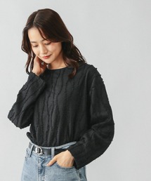 GLOBAL WORK | Beauteeジャガード/580844(Tシャツ/カットソー)