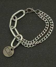 UP START（アップスタート）の「デザインシルバーチェーンブレスレット(LEY)（ブレスレット）」