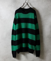 p*o様 NUMBER (N)INE ナンバーナイン ボーダーニット NUMBER (N)INE/ナンバーナイン WOOL ALPACA RIPPED KNIT