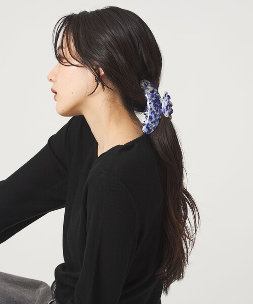 green label relaxing(グリーンレーベルリラクシング)の「<SUI AVA>ヘアクリップ M(バレッタ/ヘアクリップ・レディース・コバルトブルー/ダークブラウン/ナチュラル・FREE)」の6枚目の写真