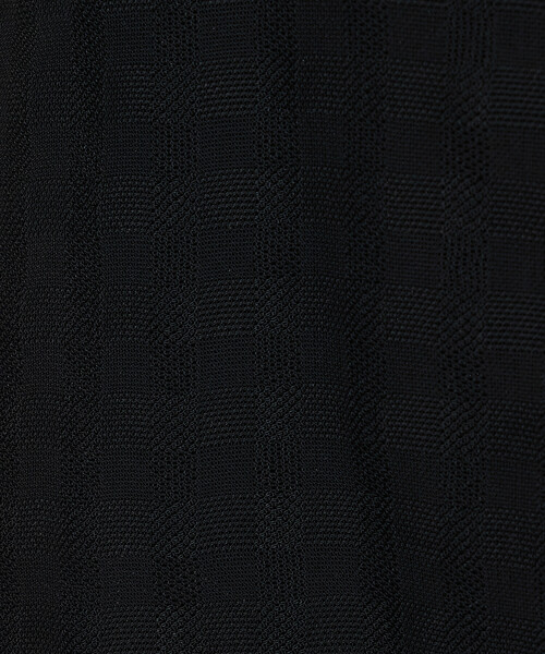 Gabardine K.T（ギャバジンケーティー）の「チェック柄カラミ ジレ（ベスト・レディース・ブラック/ダークブラウン・9号）」の4枚目の写真