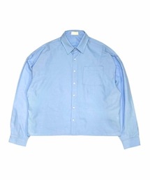 Chikashitsu + | 【Chikashitsu +】cropped basic shirt / 【チカシツプラス】クロップドベーシック長袖シャツ <着用動画あり>(シャツ/ブラウス)