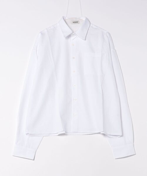 Chikashitsu +（チカシツプラス）の「【Chikashitsu +】cropped basic shirt / 【チカシツプラス】クロップドベーシック長袖シャツ <着用動画あり>（シャツ/ブラウス・メンズ・ホワイト/ブラック/スカイブルー/グレー・ONE SIZE）」の13枚目の写真