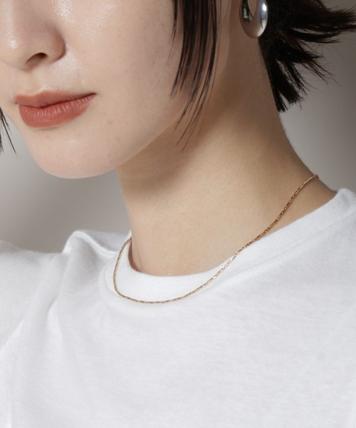 NANO universe（ナノユニバース）の「シンプルチェーンネックレス（ネックレス・レディース・シルバー/ゴールド・F）」の2枚目の写真