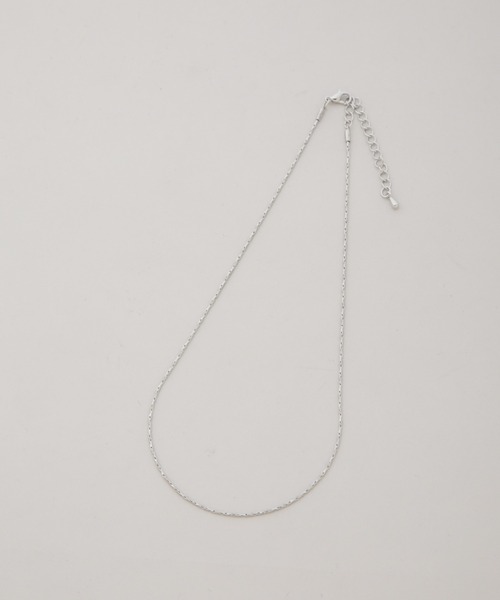 NANO universe（ナノユニバース）の「シンプルチェーンネックレス（ネックレス・レディース・シルバー/ゴールド・F）」の3枚目の写真