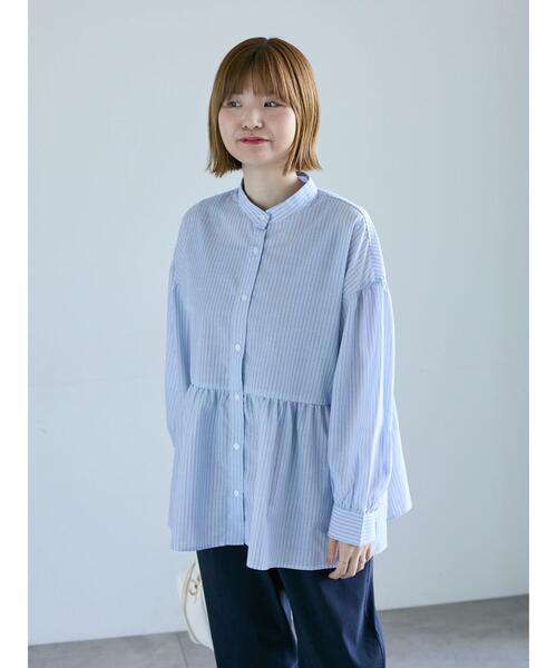 Lugnoncure（ルノンキュール）の「アソートペプラムブラウス（シャツ/ブラウス・レディース・ブルー/ブラック/オフホワイト/ベージュ・F）」の4枚目の写真