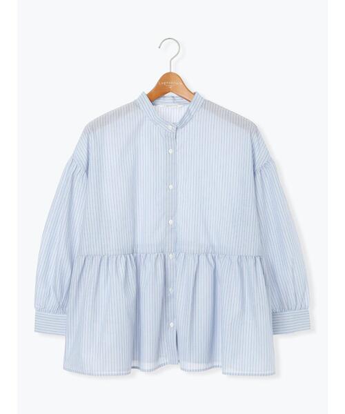 Lugnoncure（ルノンキュール）の「アソートペプラムブラウス（シャツ/ブラウス・レディース・ブルー/ブラック/オフホワイト/ベージュ・F）」の18枚目の写真