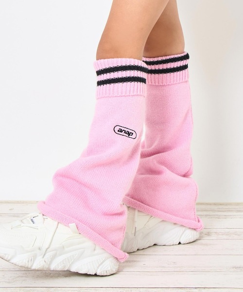 ライン入りレッグウォーマー【ジュニアお揃い】（ソックス/靴下