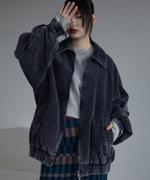 ウォッシュ加工コーデュロイブルゾン/セットアップ