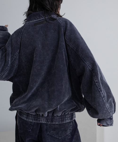 セール】ウォッシュ加工コーデュロイブルゾン/セットアップ（ブルゾン