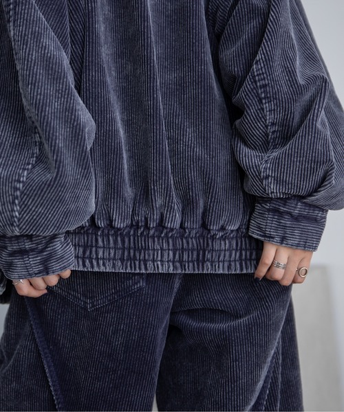 セール】ウォッシュ加工コーデュロイブルゾン/セットアップ（ブルゾン