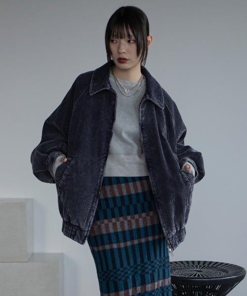 visvim パイソンパッチ ウォッシュ加工 コーデュロイ ジャケット 襟・コーデュロイ 爪痕＆ウォッシュド加工デニムワークジャケット