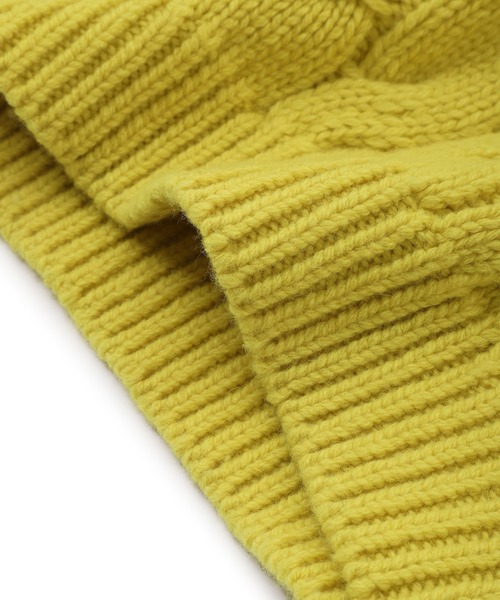 ADAM ET ROPE'（アダムエロペ）の「【サステナブル】ケーブルハーフスリーブニット（ニット/セーター・レディース・イエロー系その他/チャコールグレー/オフホワイト・FREE）」の20枚目の写真