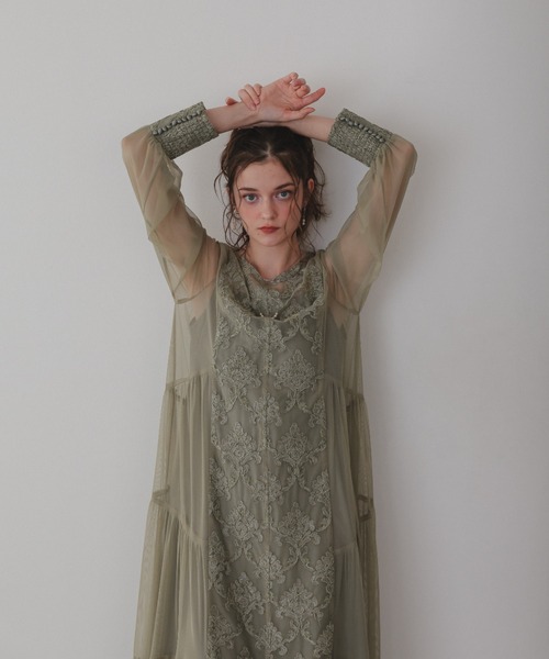 モールレースサイドティアードドレス（ドレス）｜Dorry Doll（ドリー