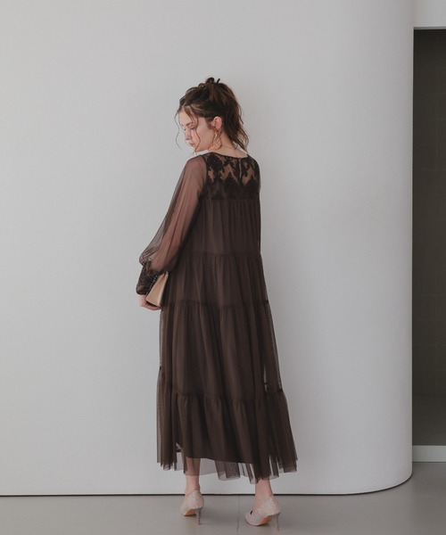 モールレースサイドティアードドレス（ドレス）｜Dorry Doll（ドリー