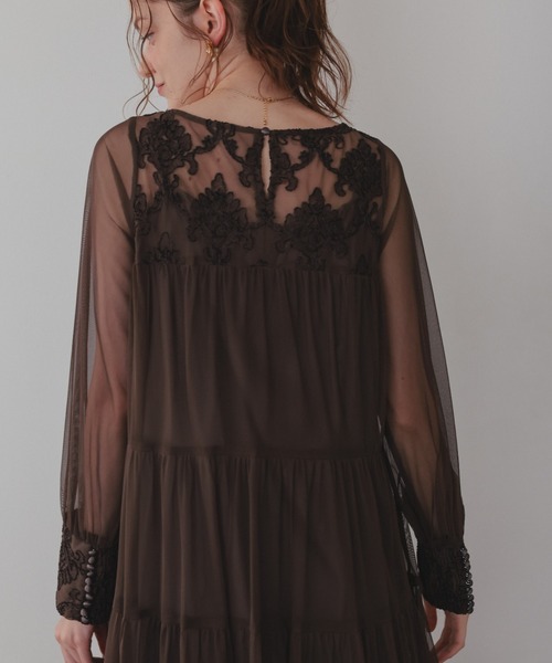 モールレースサイドティアードドレス（ドレス）｜Dorry Doll（ドリー
