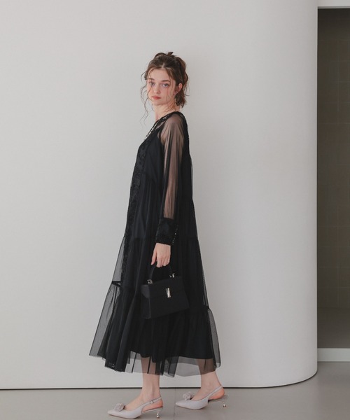 モールレースサイドティアードドレス（ドレス）｜Dorry Doll（ドリー