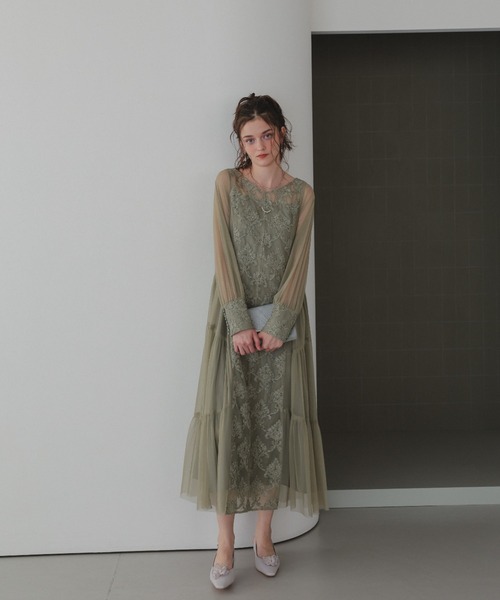 モールレースサイドティアードドレス（ドレス）｜Dorry Doll（ドリー