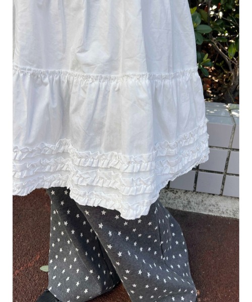 WC(ダブル シー)の「フリルミドルスカート(スカート・レディース・ブラック/ホワイト・FREE)」の17枚目の写真