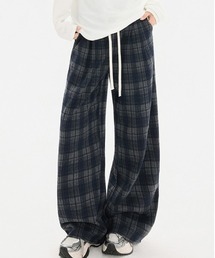 MAISON DE THERESE | チェック ハイウエストワイドパンツ(その他パンツ)
